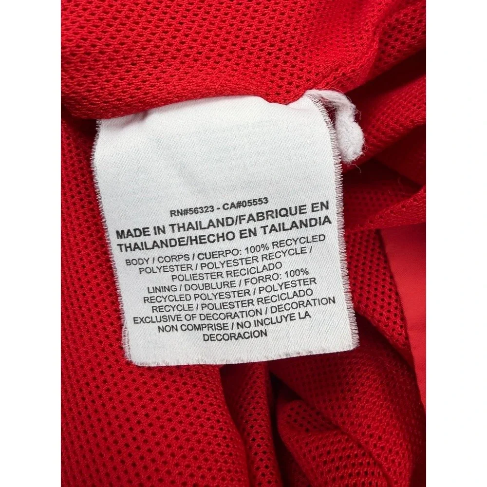 Nike Mens XXL Red Full‎ Zip Hooded Windbreaker Mesh Lining Jacket AA2090-657